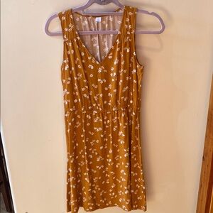 Old Navy Floral V-neck Sleeveless Dress